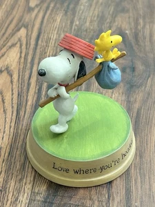Serie Galería Peanuts Hallmark Snoopy Woodstock Love Where You're Headed 2013 - Imagen 1 de 6
