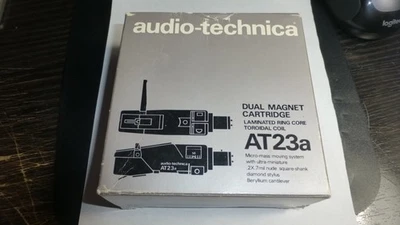 Audio Technica AT23a super rare integrated audiophile cartridge/headshell. NOS?? - Image 1 of 4
