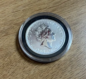 2023 UK 2 Pound 1oz 999 Silver Queen Elizabeth Britannia Proof Good Shape - Picture 1 of 5