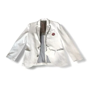 Brunello Cucinelli Blazer Light White Grey Youth Philosophy Size XS - Picture 1 of 10