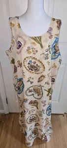 Vrg. Impressions Of California Dress Floral Sleeveless Maxi French Country XL - Picture 1 of 10