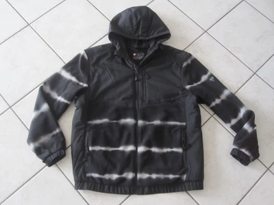E. Strauss Herren Hybrid Kapuzenfleecejacke tie-dye motion ten,Gr.L,Schwarz-Grau - Bild 1 von 4