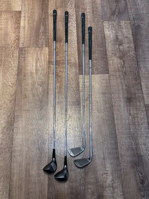 4x Spalding True Temper TT Lite Golf Clubs Wedge, 4 Iron, 1 Wood, 3 Wood - Image 1 of 4