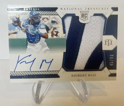 2022 Panini National Treasures RPA RC Auto /99 Keibert Ruiz #191  - Image 1 of 2