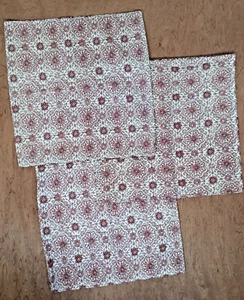 Pottery Barn Pillow Euro Sham Medallion Red White COTTON side zip CANVAS - 3 - Picture 1 of 8