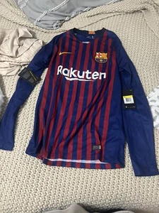 Neu mit Etikett Nike FC Barcelona 2018 Langarmtrikot Herren XL 919061-456 UVP $ 125 - Bild 1 von 6
