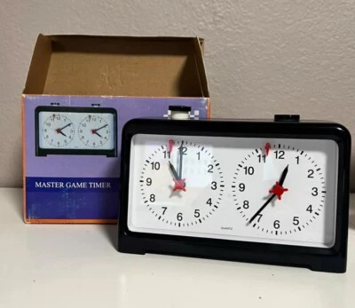 Chess Master Game Timer Analog Clock - Tournament Chess Clock - Image 1 of 3