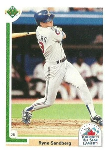 RYNE SANDBERG CUBS NL ALL STAR #93F - CUBIERTA SUPERIOR EDICIÓN FINAL CASI NUEVO-COMO NUEVO 1991 - Imagen 1 de 2