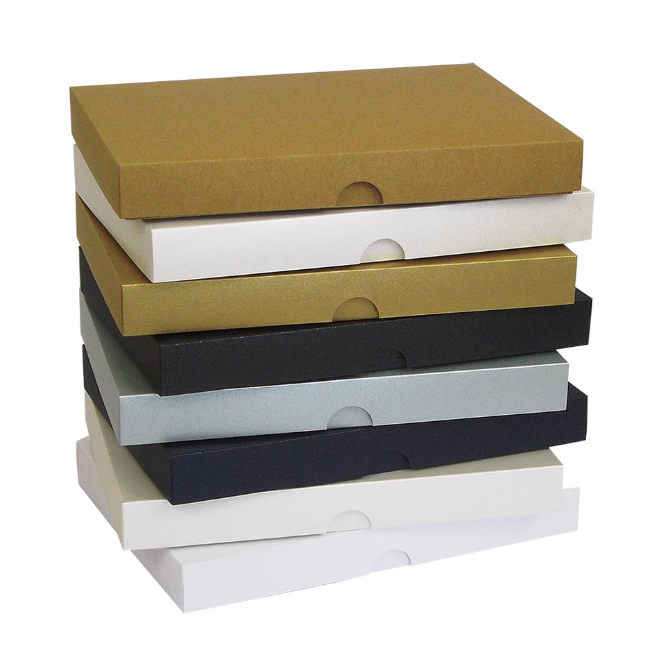 STELLA CRAFTS Pearlescent A6 Greeting Card Boxes, Gift, Wedding. Choose Colour & Quantity