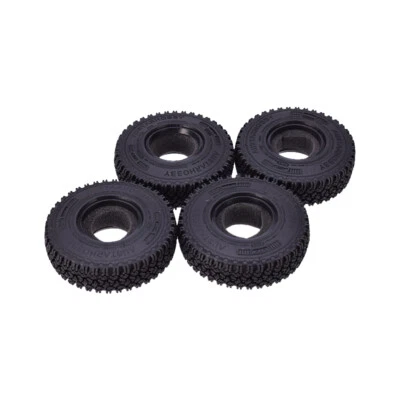 4Pcs 1.55Inch Gummi Rad Reifen 90mm Reifen für RC Crawler Auto MST Axial AX90069 - Bild 1 von 4