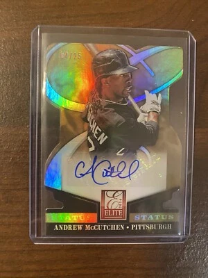 2014 ELITE ANDREW McCUTCHEN GOLD AUTO #D /25 STATUS DIE CUT AUTOGRAPH RARE - Image 1 of 3