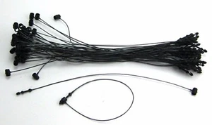 3" BLACK Snap Lock Pin Security Loop Plastic Tag Fastener (500 Pc) - Picture 1 of 1