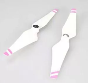 NEW DJI Replacement E300 Props 1 CW/1 CCW WHT w/Pink Stripes 2 FREE US SHIP - Picture 1 of 1