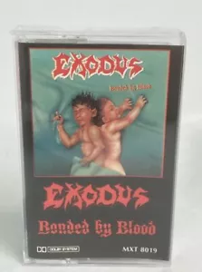 EXODUS Vintage Cassette Tape Bonded By Blood (1985) MXT 8019 Thrash Metal - Imagen 1 de 4
