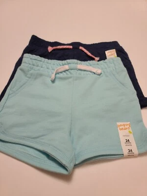 NWT LOT OF 2 PAIR Jumping Beans Girl's Shorts,  Size 24 Months - Image 1 of 4