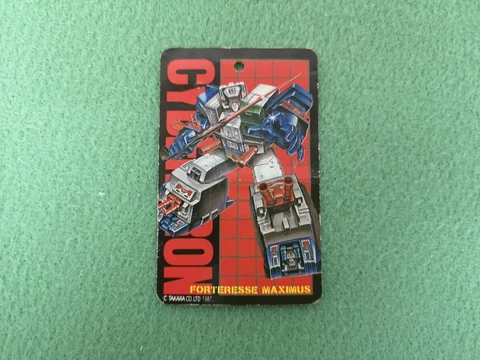 Transformers Headmaster C 114 Fortress Maximus Character Card TF Cover
