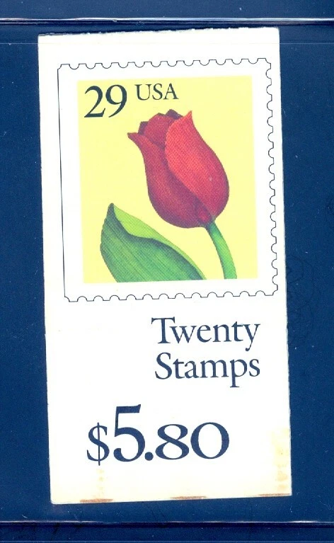 US 2527a BK185, Tulip (29c) Booklet/20, Mint NH - Image 1 of 1