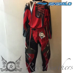 SINISALO TIH2 RED MX MOTO-X OFFROAD MOTORBIKE MOTO-X JERSEY AND TROUSER SET - Picture 1 of 1
