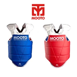 Reversible Mooto TaeKwonDo Chest Guard Blue Red WTF KTA Approved Body Protector - Picture 1 of 12
