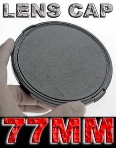 LENS CAP COVER 77MM TAPPO COPRI OBIETTIVO ADATTO A NIKON CANON SONY SIGMA TAMRON - Foto 1 di 6