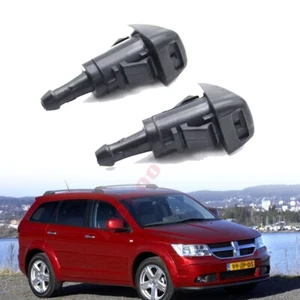 Brazo pulverizador de brazo chorro boquilla limpiaparabrisas capó delantero 2 piezas para Dodge Journey - Imagen 1 de 17