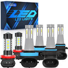 For Lexus HS250h 2010-2012 6000K LED Headlight High Low+Fog Lights Bulbs Combo