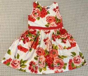 Mini Boden Dress Floral Pockets EUC Size 2/3 - Picture 1 of 3