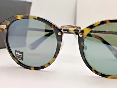 NUEVO Gafas de sol Revo QUINN Tortuga POLARIZADAS Plata Espejo Vidrio 1135 02 SG50 Foto 1 de 4