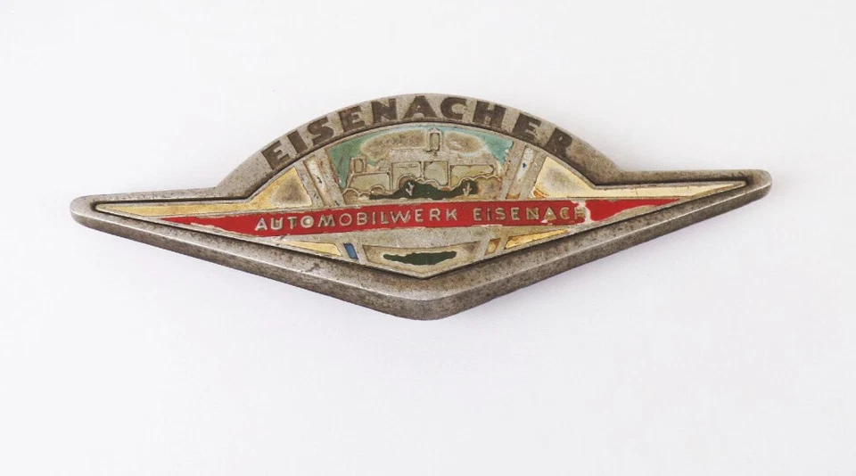 Wartburg emblema fábrica de automóviles Eisenach VEB emblema de capó vintage Foto 1 de 4
