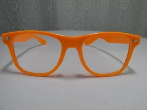 Fashion Glasses Men Women Retro Vintage Style Orange New - Picture 1 of 9