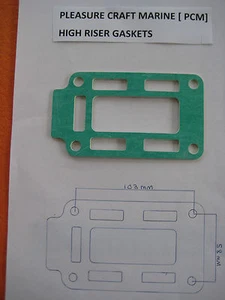 PCM MARINE HIGH RISE MANIFOLD GASKETS - Picture 1 of 1