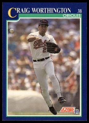 1991 Score #503 Craig Worthington - Image 1 of 2