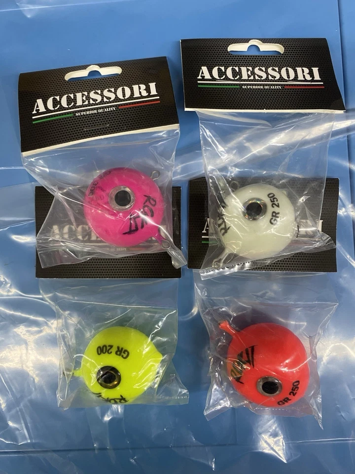 M2 FISHING Palletta Piombo Rokit doppio gancio Giallo Fosfo