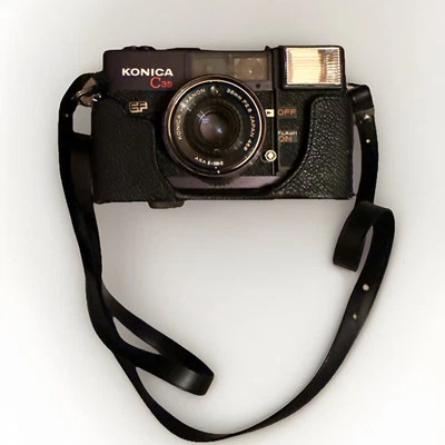 KONICA C35 EF [Exc+5] Point & Shoot 35mm FilmCamera 38mm F/2.8 From JAPAN Read - Image 1 of 4