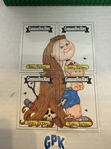 GARBAGE PAIL KIDS SKETCH CARD 1/1 Artist, Bobby Blakey 4 CARD PANEL - Picture 1 of 2