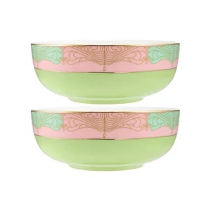2PK Maxwell & Williams Wicked Pink Goes Good w/ Green Bowls 12.5x5cm - Elphaba - Picture 1 of 4