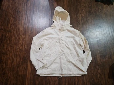 J.Crew Heritage Mens Medium White Cotton Anorak Jacket NWT - Image 1 of 4