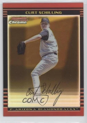 Bowman 2002 refractor de oro cromado/50 Curt Schilling #11 Foto 1 de 2