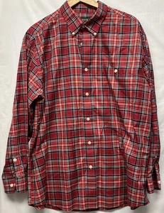 Orvis Men’s XL Button Down Paid Long Sleeve Shirt Multi Color Red - Picture 1 of 5