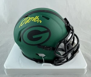 DAVANTE ADAMS SIGNED AUTOGRAPHED GREEN BAY PACKERS RAVE MINI HELMET BAS COA - Picture 1 of 2