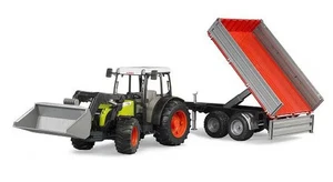 Claas Nectis 267 F Tractor W/ Loader and Tipping Trailer - Foto 1 di 6