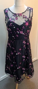 PHASE EIGHT fit & flare dress SIZE 14 net underskirt wedding occasion prom - Picture 1 of 9