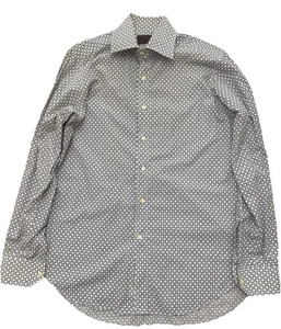Etro Milano Button Up Shirt Men’s 40 Blue/White Geometric Abstract Style Shirt - Picture 1 of 7