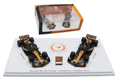 Spark Y418 McLaren MCL38 F1 Constructors World Champions 2024 Set - 1/64 Scale - Image 1 of 4