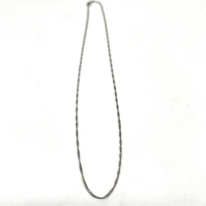 Collar cadena cuerda espiral retorcida plata 925 1,1 gramos - Imagen 1 de 6