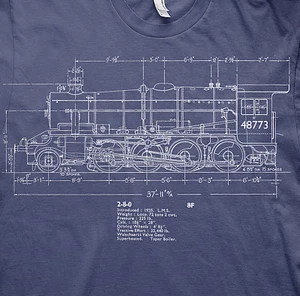 8F stanier LMS live steam model railways t shirt - Picture 1 of 1