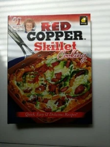 As Seen On TV Red Copper Skillet Cooking Quick Delicious Recipes NEW FREE SHIP - Picture 1 of 13
