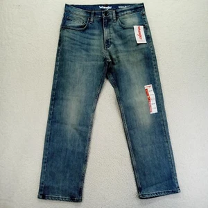 Wrangler Regular Fit Flex Jeans Mens 32x30 Straight Cotton Blend Medium wash NWT - Picture 1 of 10