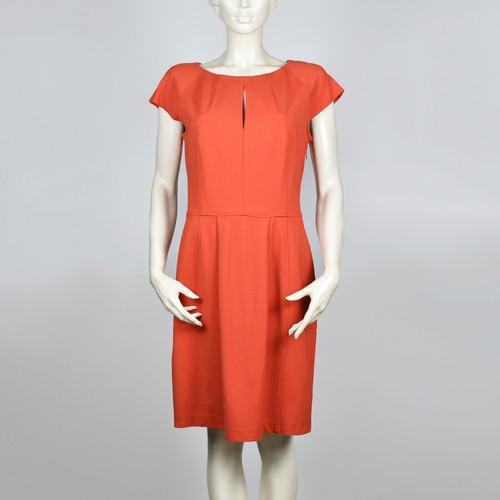 Abito MOSCHINO Cheap&Chic arancione sfoderato misto viscosa elasticizzato jersey 42