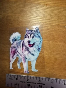 Siberian Husky Aufkleber 3 x 4 Zoll, wasser-, wetterfest. UV Dtf jede Oberfläche - Bild 1 von 3